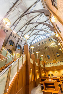 Interior of Yale University library