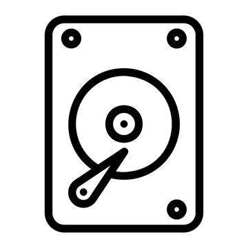 hard drive line icon