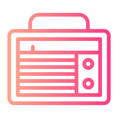 radio gradient icon