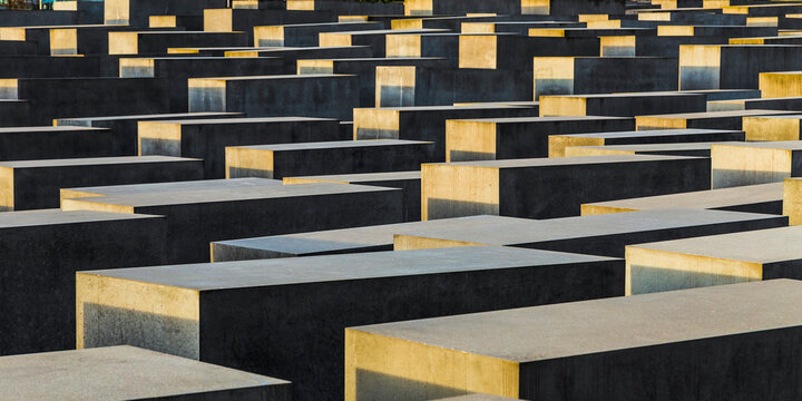BERLIN, GERMANY - NOV 17, 2014: View of Jewish Holocaust Memorial, Berlin, Germany