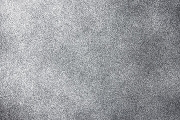 White spray paint on black paper. Noise background. Grain texture overlay. Distressed splatter background. - obrazy, fototapety, plakaty