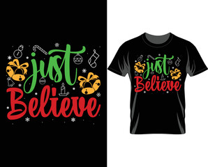 Christmas quotes t shirt design vector