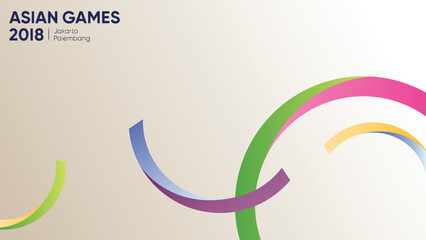 Colorful background for Asian Games 2018