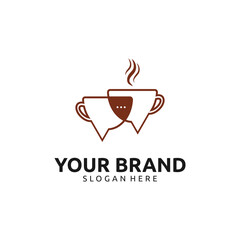 HOT COFFEE TALK LOGO DESIGN