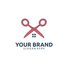 CREATIVE BARBERSHOP HOUSE LOGO DESIGN