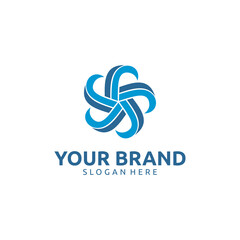 FLAT MODERN STAR LOGO DESIGN