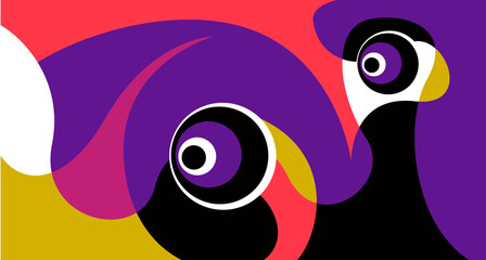 Vector colorful fluid and liquid abstract background for banner