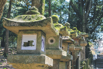9 April 2012 a Japanese Stone Lanterns, Kasuga Taisha Shrine