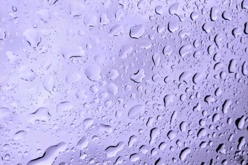 water drops on glass