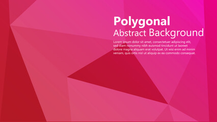 Polygon Abstract Backgrounds. Colorful banner.