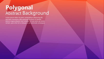 Polygon Abstract Backgrounds. Colorful banner.