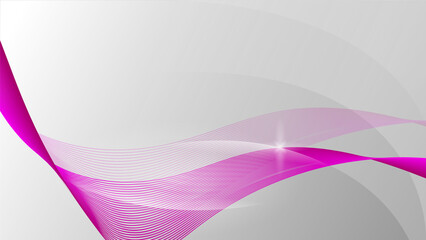 Abstract wavy stripes on a white background isolated.