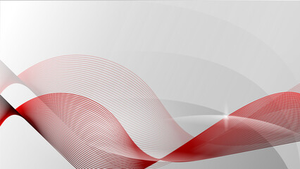 Abstract wavy stripes on a white background isolated.