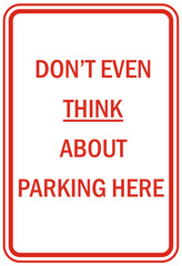 Obraz premium parking sign and labels tow away zone no parking violator will be ticketed, fine, booted and tow away set