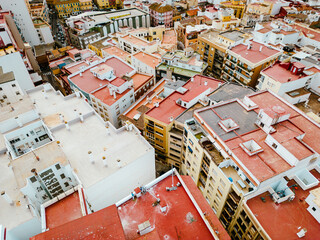 Aerial View of Old Town of Algeciras, Spain. Europe. 