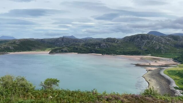Gruinard Bay is a large remote coastal embayment, located 12 miles north of Poolewe