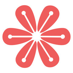 Chinese Oriental Flower Symbol