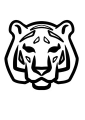 Tiger Symbol schwarz
