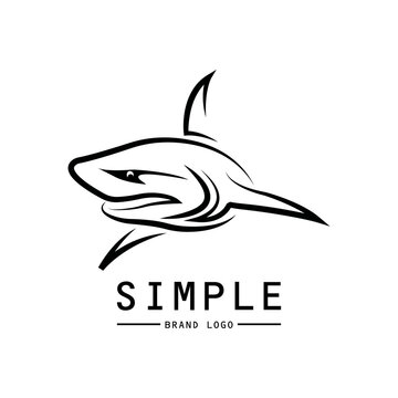 Shark logo. Simple shark logo