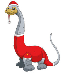 Diplodocus : dinosaure déguisé pour Noël © LôThus