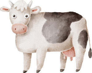Cow character illustration