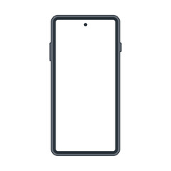 Mobile phone icon. Smartphone with empty display. Flat vector illustration