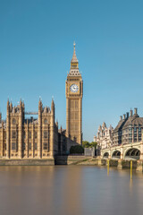 Obraz na płótnie Canvas London, UK. Big Ben with the Palace of Westminster