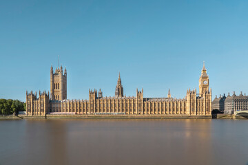 Fototapeta na wymiar London, UK. Big Ben with the Palace of Westminster