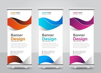 Business Corporate rollup banner design template