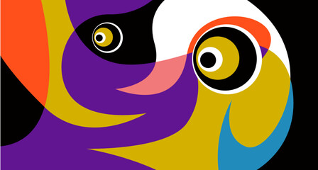 Vector colorful fluid and liquid abstract background for banner