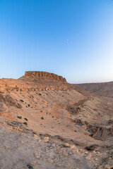Guermassa, abandoned mountain, Southern Tunisia, Tataouine region