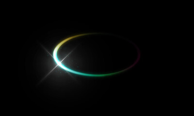 Round frame. plasma magical portal. circle light effect.