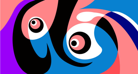 Vector colorful fluid and liquid abstract background for banner