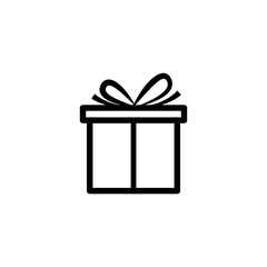 Gift box icon vector logo design template