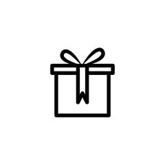 Gift box icon vector logo design template