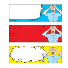 アメコミタッチの嘆く白人