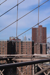 New York view from Brooklyn Bridge