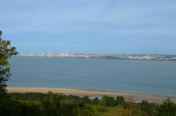 Le Havre vu de Honfleur (Calvados - Normandie - France)