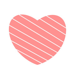 Striped Decorative Heart Shape