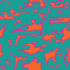 spots of magma on a green background abstract pattern