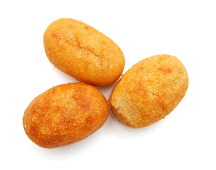 Organic CornDog on white background 