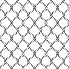 Naklejka premium Mesh fence Seamless texture of metallic chain link