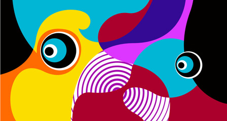 Vector colorful fluid and liquid abstract background for banner