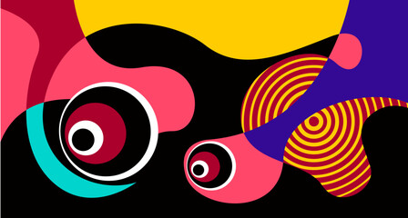 Vector colorful fluid and liquid abstract background for banner