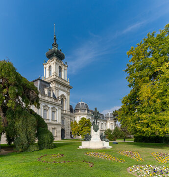 view of the Festetics Palace in Keszthely