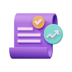 Fototapeta premium Analytics Report 3d icon
