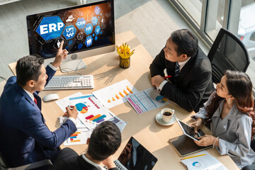 ERP enterprise resource planning software for modish business to plan the marketing strategy