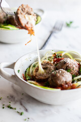 Mozzarella Stuffed Meatballs