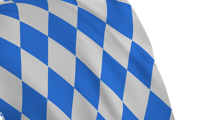 bavarian flag wide panorama oktoberfest background with white blue bavaria isolated white background