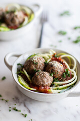 Mozzarella Stuffed Meatballs